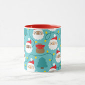 Santa Clauses Muster Tasse (Zentrum)