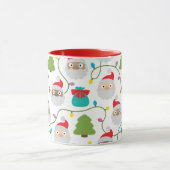 Santa Clauses Muster Tasse (Zentrum)