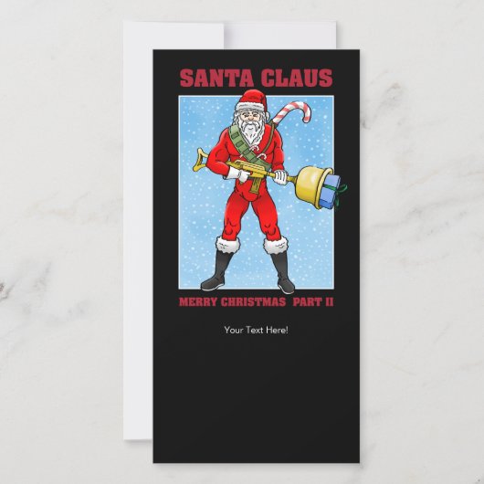 Santa Claus's Gift Distribution Feiertagskarte (Vorderseite)