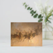 Santa Claus's Rentier von William Holbrook Beard Postkarte (Stehend Vorderseite)