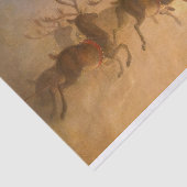 Santa Claus's Rentier von William Holbrook Beard Seidenpapier (Ausschnitt)