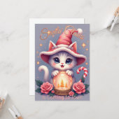 Santa Claws – Cute Holiday Cat Design Karte (Vorderseite/Rückseite Beispiel)
