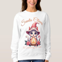 Santa Claws – Cute Holiday Cat Design Sweatshirt