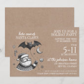 Santa Claws Einladung (Vorne/Hinten)