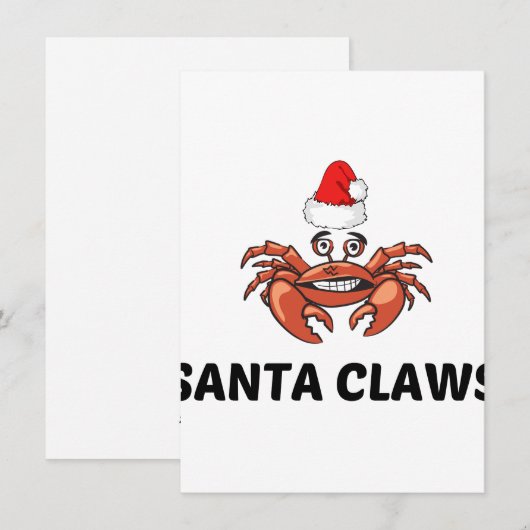 SANTA CLAWS FEIERTAGSKARTE (Vorne/Hinten)