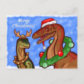 Santa Claws Feiertagspostkarte (Vorderseite)