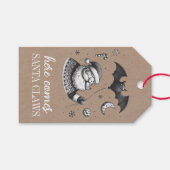 Santa Claws Geschenkanhänger (Vorderseite (Horizontal))