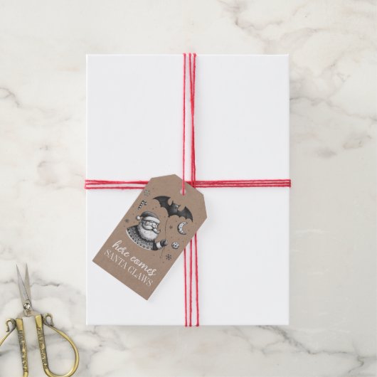 Santa Claws Geschenkanhänger (Mit Garn)