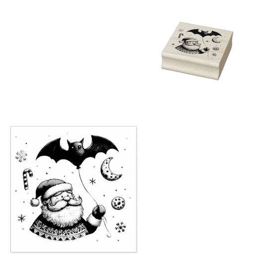 Santa Claws Gummistempel (Stempel)