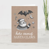 Santa Claws Karte (Vorderseite)