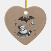 Santa Claws Keramik Ornament (Vorne)
