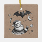 Santa Claws Keramikornament (Vorderseite)