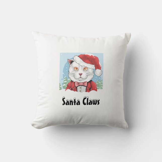 Santa Claws Kissen (Vorderseite)