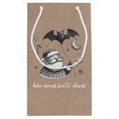 Santa Claws Kleine Geschenktüte (Rückseite)