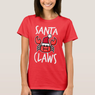Santa Claws New England Weihnachtskrebs Feiertag T-Shirt