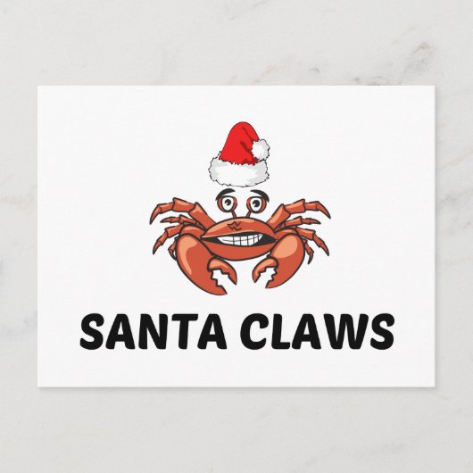 SANTA CLAWS POSTKARTE (Vorderseite)