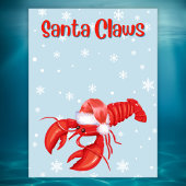 Santa Claws Pun Funny Lobster Weihnachten