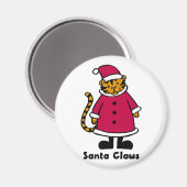 Santa Claws Tiger Magnet (Vorderseite/Rückseite)