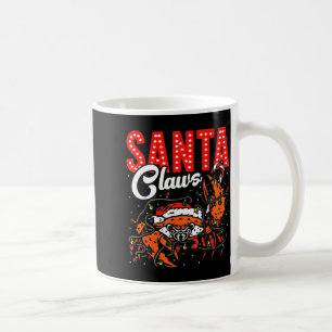 Santa Claws Weihnachten Lustige Krabbe Lichter Fei Kaffeetasse