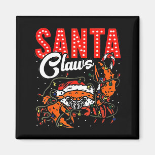 Santa Claws Weihnachten Lustige Krabbe Lichter Fei Magnet