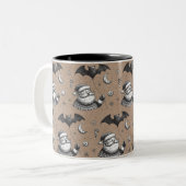 Santa Claws Zweifarbige Tasse (Vorderseite Links)