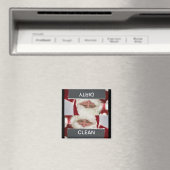 Santa Clean Dirty Weihnachtsgeschirrspülmaschine M Magnet (In Situ (Geschirrspüler))