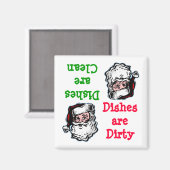 Santa Clean Geschirrspülmaschine Magnet (Vorderseite/Rückseite)