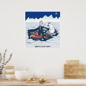 Santa & Climate Change Poster (Küche)