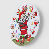 Santa Clock Große Wanduhr (Winkel)