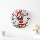 Santa Clock Große Wanduhr (Zuhause)