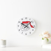 Santa Clock Runde Wanduhr (Zuhause)