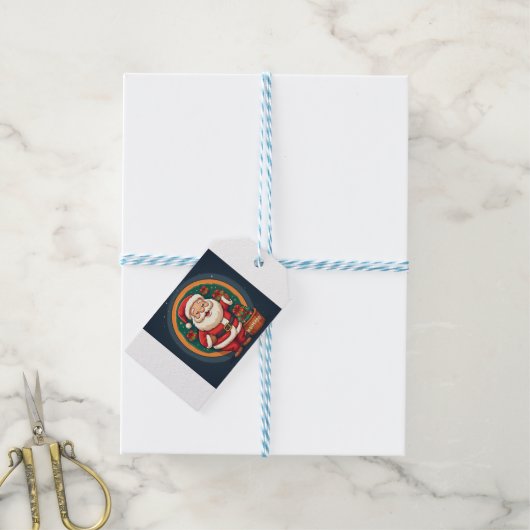 Santa Clouse Geschenkanhänger (Mit Garn)