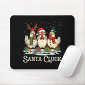 Santa Cluck Chicken Christmas Farm Animal Funny Mousepad (Mit Mouse)