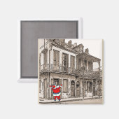 Santa Cluse auf Desire St Magnet (Vorderseite/Rückseite)