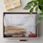 Santa Cocker Spaniel Dog Festive Christmas Holiday Seidenpapier (Geschenk)