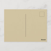 Santa coming on a deer sleight Golden Postkarte (Rückseite)