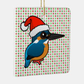 Santa Common Kingfisher Keramikornament (Rechts)