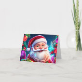 Santa congratulates you on Christmas Karte (Vorderseite)