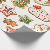 Santa Cookies Geschenkpapier (Ecke)
