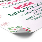 Santa Cookies Weihnachts-Party Kapsel Unterschrift Poster (Ecke)