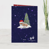 Santa Corgi Happy Pawlidays Card Karte (Rückseite)
