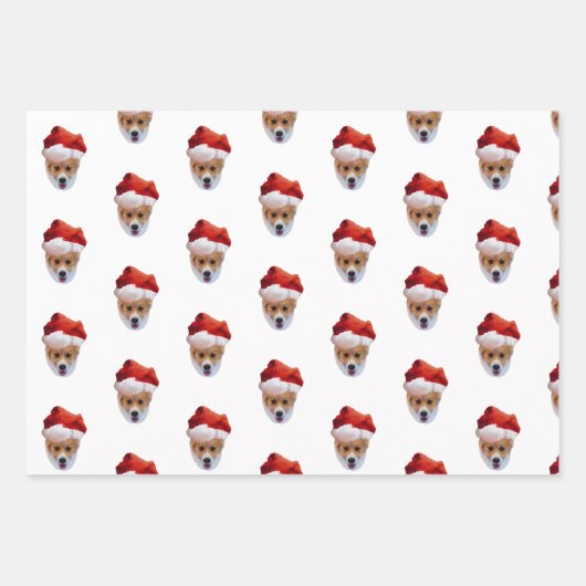 Santa Corgi Packpapier Blätter (Vorderseite 2)