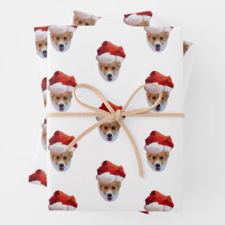 Santa Corgi Packpapier Blätter