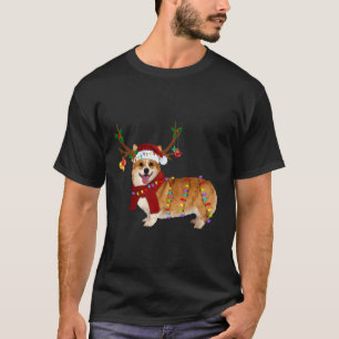 Santa Corgi Rentier Weihnachtsgeschenke T-Shirt