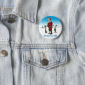Santa Corpse Funny Zombie Cartoon Button (Beispiel)