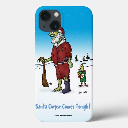 Santa Corpse Funny Zombie Cartoon Case-Mate iPhone Hülle (Rückseite)