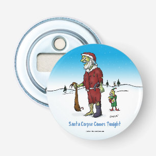 Santa Corpse Funny Zombie Cartoon Flaschenöffner
