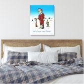 Santa Corpse Funny Zombie Cartoon Leinwanddruck (Insitu (Schlafzimmer))