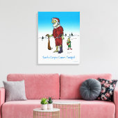 Santa Corpse Funny Zombie Cartoon Leinwanddruck (Insitu (Wohnzimmer))