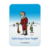 Santa Corpse Funny Zombie Cartoon Magnet (Vertikal)